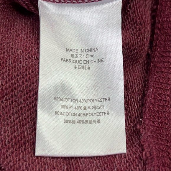 Hooey Mens Maverick Hoodie Sweatshirt Burgundy Heathered Pockets Full Zip S New - Picture 9 of 12